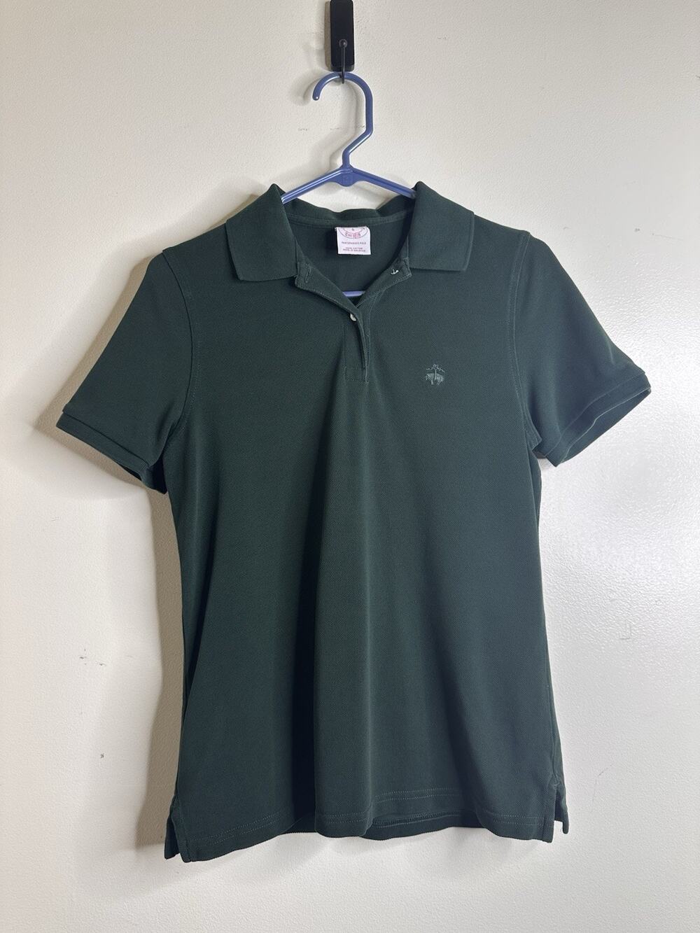 Brooks Brothers Woman’s Size Small Performance Polo Dark Green Short Sleeve